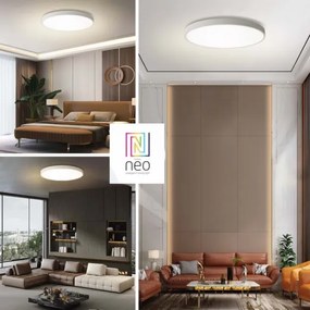 Immax NEO 07315L-LED SEMPLICI dimmelhető mennyezeti lámpa 96 W / 230 V, Ø 80 cm, Wi‑Fi (Tuya), fehér + távirányító
