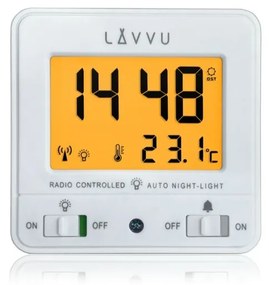 LAVVU Digitális rádiójel vezérlésű ébresztőóra