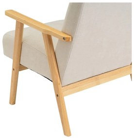 Fehér zsenília fotel Vintage – Casa Selección