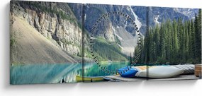 Kép - Moraine Lake (órával) (90x30 cm)