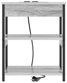 Éjjeliszekrény Szürke sonoma 41 x 31 x 51 cm Faanyag