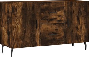 vidaXL füstös tölgy színű szerelt fa tálalószekrény 100 x 36 x 90 cm