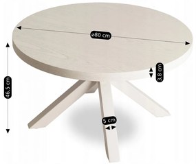 Dohányzóasztal Bézs/Kasmír Színben. LINCOLN