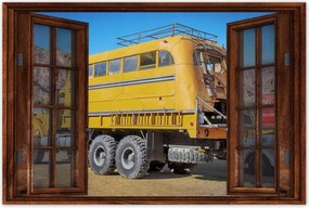 Poszterek 60x40 Sárga munkakocsi az USA-ból