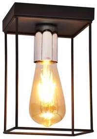 Mennyezeti lámpa FINN 1xE27/15W/230V fekete/króm