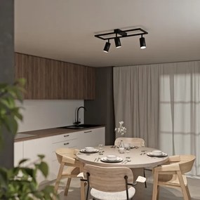 Álmennyezeti spotlámpa 3xGU10/30W/230V fekete