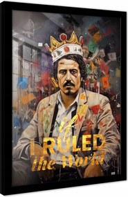 Motivációs Kép Siker Pablo Escobar Pénz Poszter Keretben Nagy 100x70