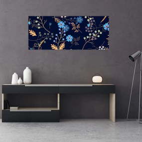 Kép - Őszi virágok (120x50 cm)