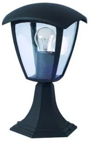 LED lámpatest , E27-es foglalat , állólámpa , 29 cm , kültéri , matt fekete , IP44