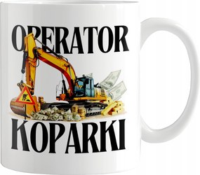 Nyomtatott Bögre Ajándék Kotrógép Kezelő Szakma Munka Kotrógép