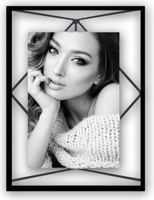 10x15-ös fényképkeret modern, fekete