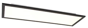Mennyezeti lámpa fekete 80 cm beépített LED-del és távirányítóval - Live