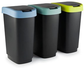 Szemetes újrahasznosított műanyagból 50 l Twist - Rotho