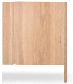 Natúr színű tölgyfa komód 220x85x42 cm Dvor – Gazzda