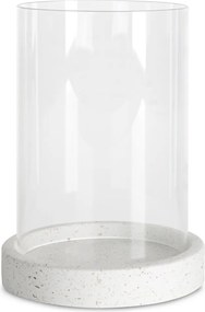 Dekorációs gyertyatartó Kevin 18x24 Eurofirany átlátszó krémszínű