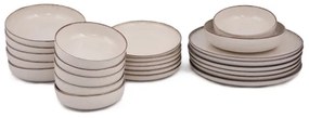 24 darabos bézs/porcelán étkészlet