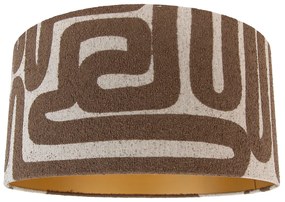 Szövet lámpaernyő barna bézzsel 50/50/25