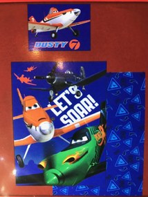 DISNEY PLANES pamut ágynemű Ágynemű mérete: 140x200 cm, A csomag tartalma: Készletcsomagolás
