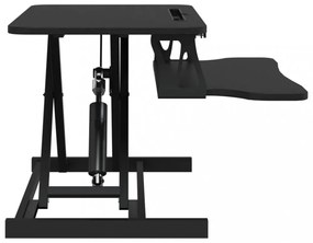 acél és fatermék állítható munkaállomás 60 x 40 x (13-41,5) cm