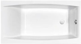 Cersanit Virgo akril kád 140x75cm + lábak, fehér, S301-047