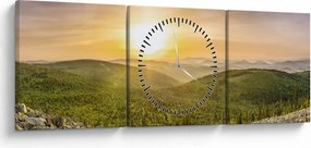 Panorámakép (órával) (90x30 cm)