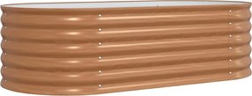 vidaXL Emelt Ágy Barna 160 x 80 x 44 cm Acél