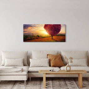 A szív alakú fa képe (120x50 cm)