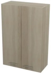 AQUALINE ZOJA/KERAMIA FRESH felső szekrény, 50x76x23cm, platina tölgy (51304)