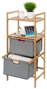 Bamboo bambuszkeretes tárolóállvány 2 fiókkal - Wenko