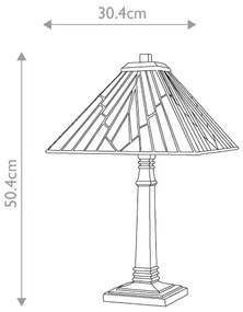 Elstead TF-ALDERLEY-TL-L - Tiffany ALDERLEY asztali lámpa 1xE27/60W/230V