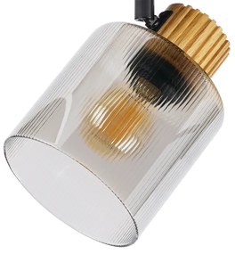 Brilagi - HYGGE spotlámpa 4xE14/15W/230V fekete/füstszínű