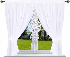 Kész függöny, egyszerű, 150x200 cm, álomfogó panel, filc, sima fehér függöny