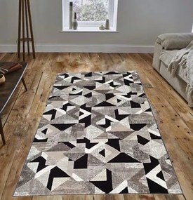 Felix modern szőnyeg 200 x 290 cm barna szürke fekete