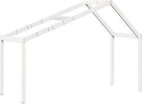 vidaXL fehér tömör fenyőfa gyerekágytető 213 x 85,5 x 144,5 cm
