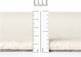 Krémszínű kézi szövésű gyapjú kerek szőnyeg ø 160 cm Puristic Knots – Elle Decoration