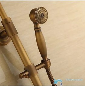 Zuhanypanel EYN TER1305 falon kívüli kivitelben, mosdócsapteleppel, antik bronz felülettel