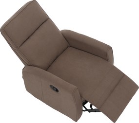 Relax forgószék fotel, szürkésbarna taupe, MEKENZI