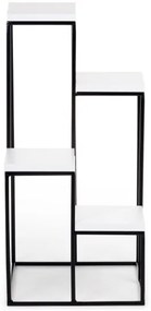 KASKADA virágtartó állvány 70x34 cm fekete/fehér