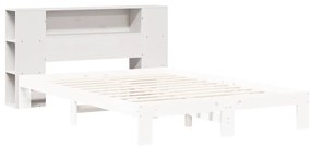 fehér tömör fenyőfa fejtámla tárolóval 150 cm