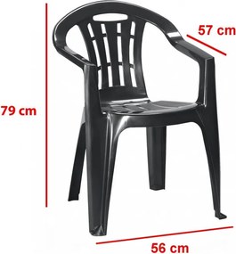 Mallorca műanyag kerti szék