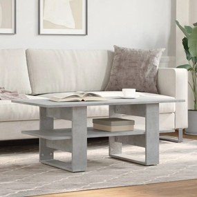 Betonszürke szerelt fa dohányzóasztal 102 x 55 x 42 cm