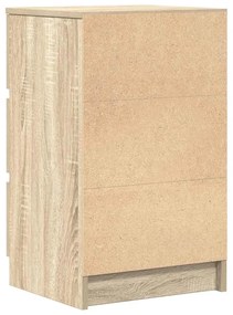 sonoma tölgy éjjeliszekrény 3 fiókkal 39x35x65 cm