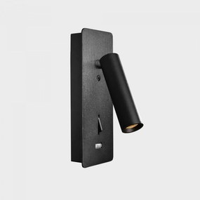 Kohl Lighting KOHL-Lighting Sign fali lámpa 70 X 30 mm fekete 3 W Cri