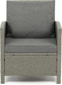 Kerti bútor garnitúra 140x70x60 cm, polyrattan, szürke, AZS-A1719 GREY