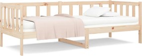 vidaXL tömör fenyőfa kanapéágy matrac nélkül 90 x 190 cm