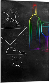 Üveg Vágódeszka 30x52 Fekete Konyhai