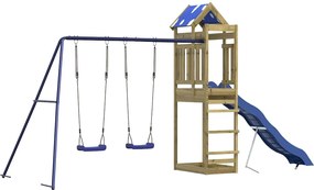 vidaXL impregnált fenyőfa kültéri játszószett