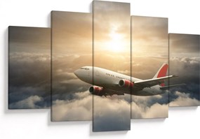Kép - Repülőgép a felhőkben (150x105 cm)