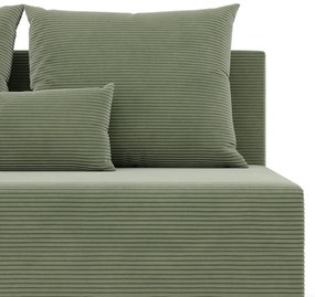 Nobu kanapé, kordbársony, zöld