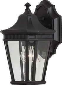 Feiss klasszikus kültéri fali lámpa cotswold lane fekete átlátszó elsfe-cotsln2-s-bk IP44